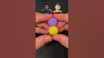 Squid Game | Guess the mixed colors #satisfying #oddlysatisfying #minecraft #squidgame #thanos