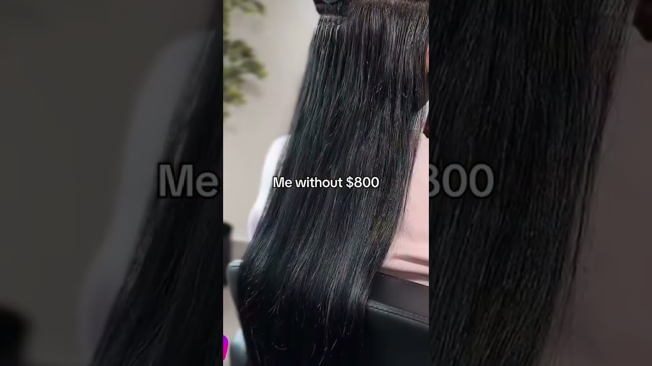 24 inches of straight nano extensions🎀 thank you bloombeautybar 