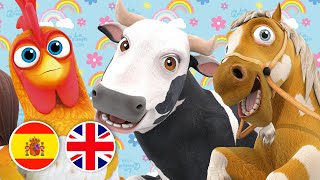 ¡VAMOS a VIAJAR y APRENDER INGLÉS CANTANDO con los ANIMALES DE LA GRANJA DE ZENON! | El Reino Dice