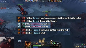 Gorgc did not hold back trashtalking Ramzes after the ping incident