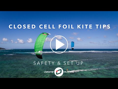 Ozone Closed Cell Foil Kite - SAFETY & SET UP