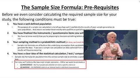 Sample Size Calculation in Marketing Research - Video 1