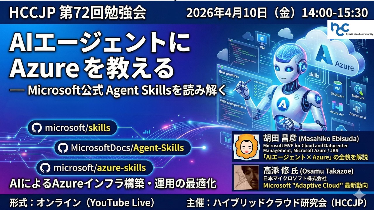 HCCJP 72nd Study Session: Teaching Azure to AI Agents
