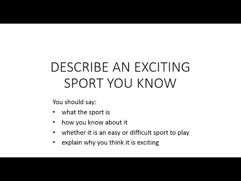 [IELTS SP2 difficult] Describe an exciting sport you know | Figure skating