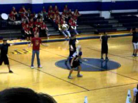 powderpuff dance at the pep-rally