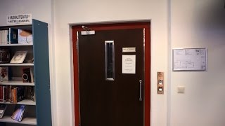 Original 1980 Reber Schindler Deve Holeless Hydraulic Elevator Gjøvik Library, Gjøvik, Norway