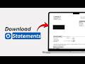 How To Download Chase Bank Statements | View & Save Statements