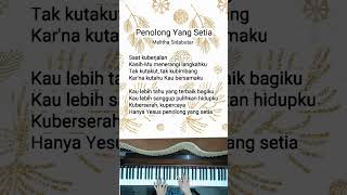 Penolong Yang Setia - Melitha Sidabutar (Piano Cover + Lirik)