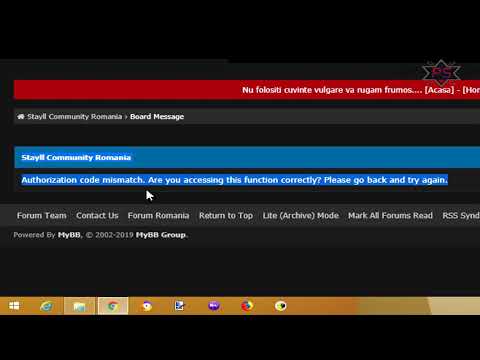 MyBB Authorization code mismatch  Are you accessing this function correctly