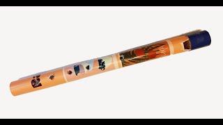 How to make a paper Native American flute TUTORIAL