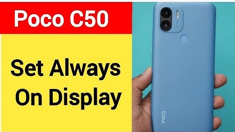How to set always on display, always on display, Poco C50 always on display kaise set karen