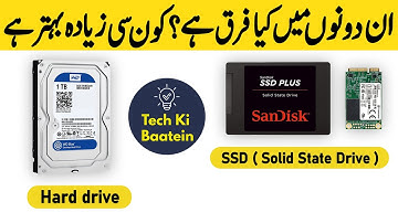 HDD Vs SSD - Hard Disk Drive Vs Solid State Drive - Explained | Urdu - Hindi | Tech Ki Baatein