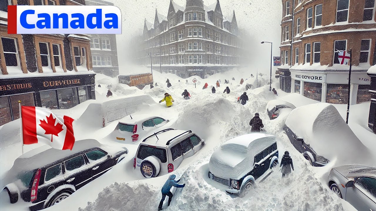 Canada is Freezing ! massive snow storm hit Saskatchewan , Canada