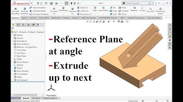 Solidworks practice exercise | Making reference plane at angle