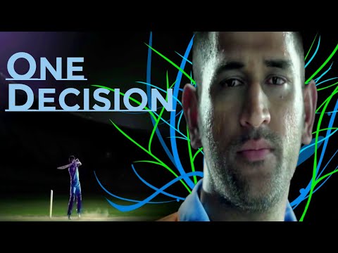 One decision to Rule the World I MS Dhoni Birthday Tribute I Indian Cricket - 2007 world cup - Best