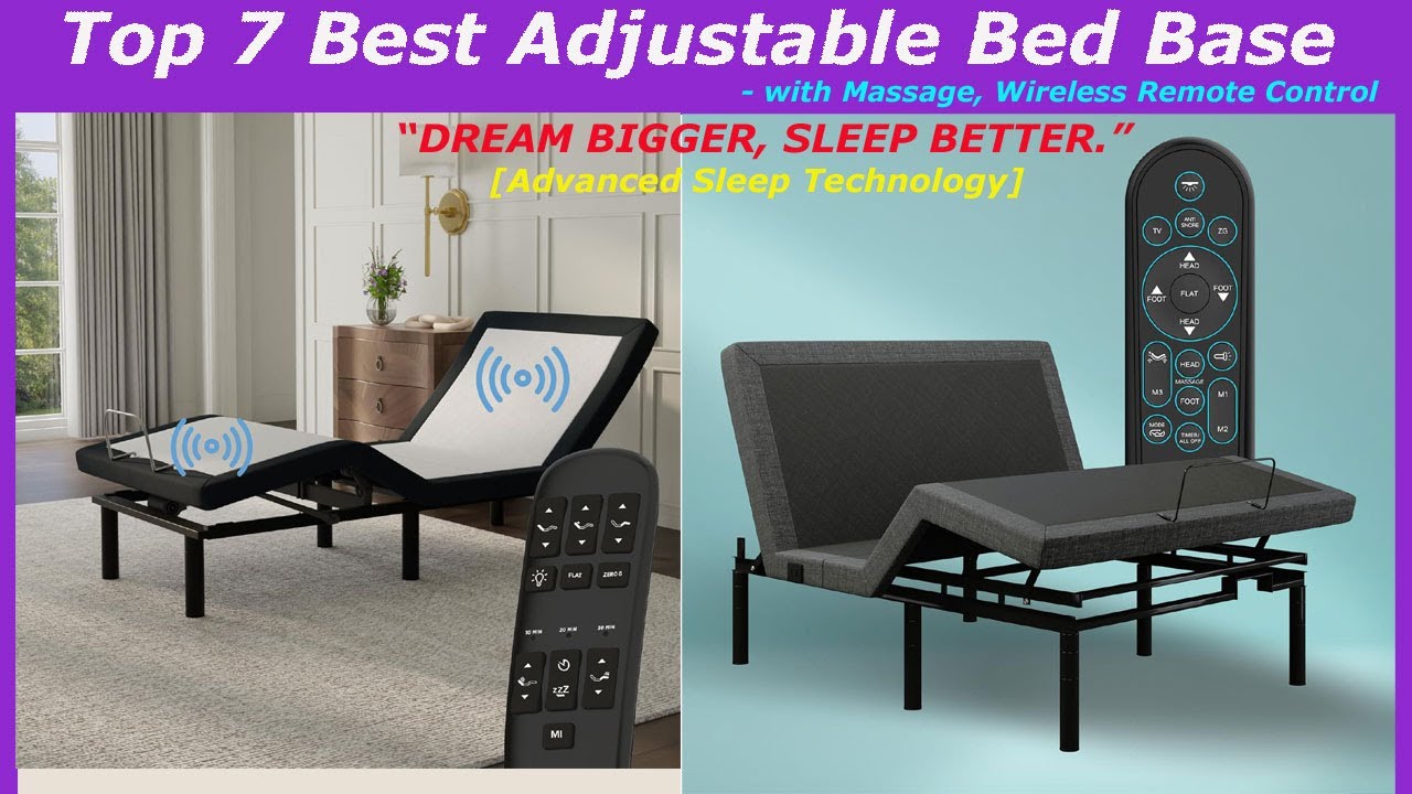 Top 7 Best Adjustable Bed Base with Massage, Wireless Remote Control ...