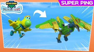 【GOGODINO: Frozen Dino's Secrets】Super Ping | New Cartoon Trailer | Kids Cartoon | Robot Dino | Toys