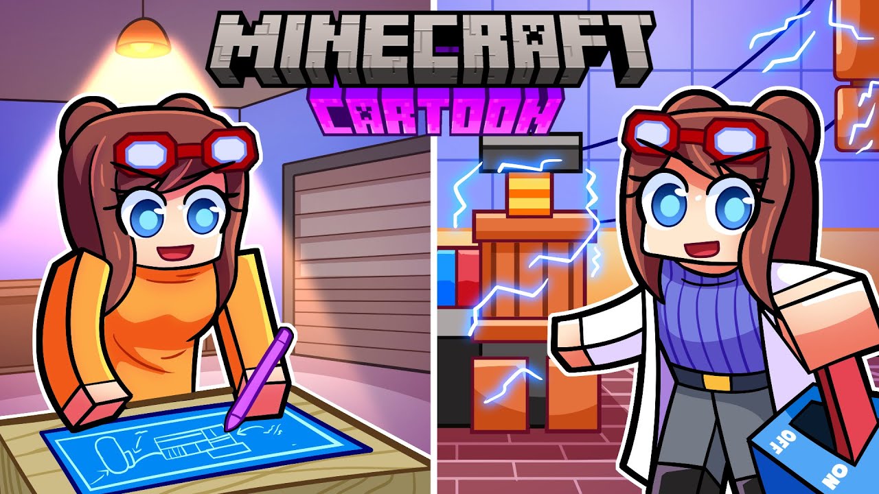 Inventing a MIND READER to catch the THIEF | Minecraft Cartoon (COMPILATION)
