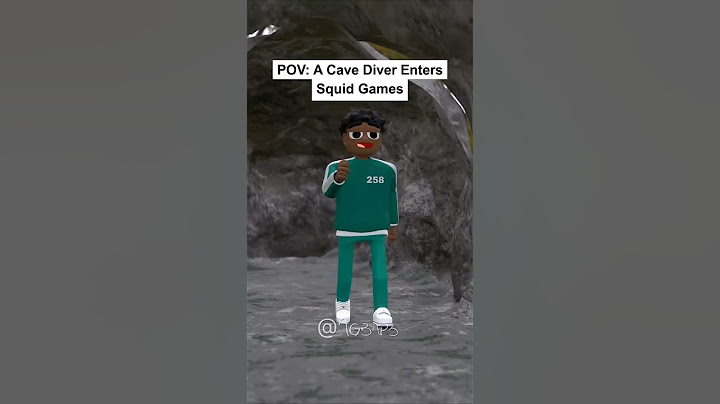 POV: A cave diver enters squid games