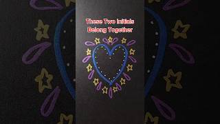 These Two Initials Belong Together 💜 Side by side, they danced joyfully 💛 #Initials #Together #Love