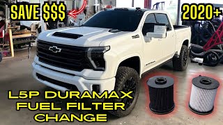 2024 Silverado 2500HD L5P Duramax Fuel Filter Change How To DIY