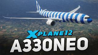X-Plane 12 - Swiss A330neo Timelapse screenshot 3