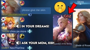 LANCELOT "NO SKIN" PRANK IN RANK!!🤫 (I met the most toxic duo ever!!😭) they bash me even I show them