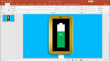 PowerPoint Training |How to Make a Cell Phone Battery Charging Animation in PowerPoint