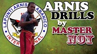 Lapunti Arnis de Abanico Drills by MASTER NOY - Pateros Chapter