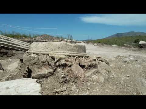 Segesta: scavo della strada della Casa del Navarca (22 Aprile 2023) - vista dal drone