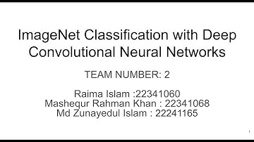 ImageNet Classification with Deep CNN | Paper Review Presentation