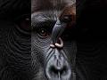 A cute bird is helping the giant gorilla #wildlife #bird #worm #Asmr #gorilla
