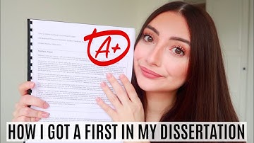 How to Write a First-Class Dissertation (in 5 weeks) | Tips & Tricks