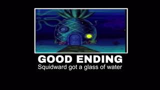 Spongebob Can I Get A Glass of Water All Endings