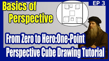Draw a Perfect Cube in One-Point Perspective (Step-by-Step) [EP3]