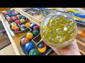 A Fun, Handmade Marble Run Course. Vol. 65 (4K) - Colorful Balls and Soothing ASMR Sounds.