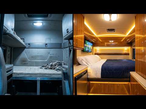 What a $30K Sleeper Cab Bed Feels Like vs. a $150K One