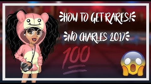 HOW TO GET RARES WITHOUT CHARLES! || Clareee MSP