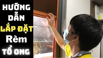 Hướng dẫn chi tiết cách lắp đặt rèm tổ ong trên kính