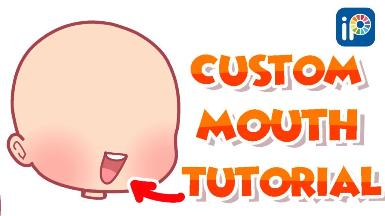 Custom Mouth Tutorial + How I Shade Lips - Gacha Club - IbisPaint