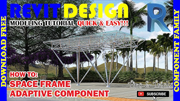RD006. How to: Space Frame and Adaptive Component in Revit.
