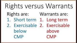 Rights versus Warrants   Series 7 Exam Prep, SIE Exam  & Series 65 Exam Prep too!  Series 7 Guru