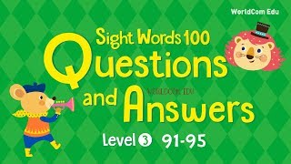 Sight Words 100 Level.3 Lesson 19 Brian Stuart Q&A 91-95 0215