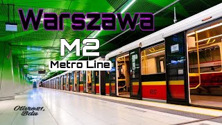 Warsaw Metro Subway M2 Line Poland 20 Minutes Ride From Ksiecia Jza To Trocka