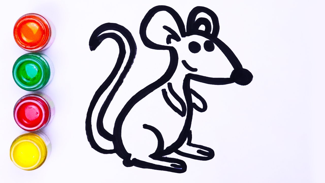  Mudah  Menggambar  Dan Melukis Mouse hewan  Langkah  Demi 