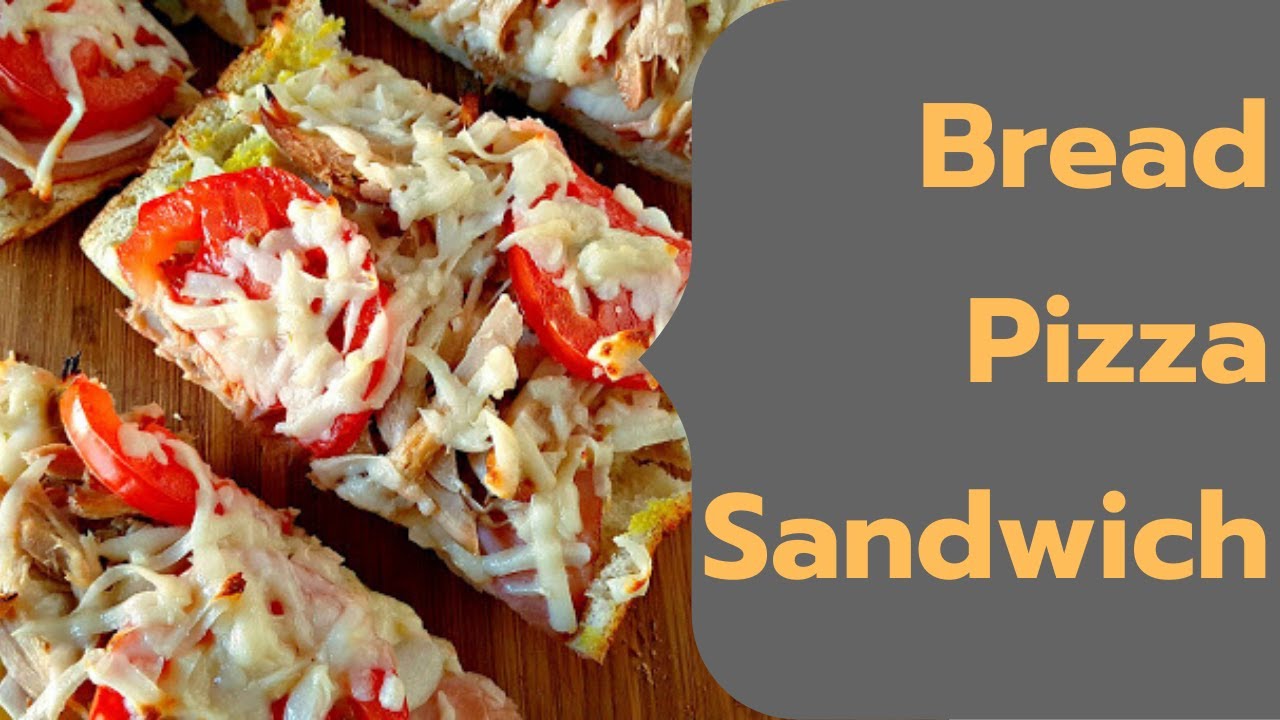 Cheesy Bread Pizza Sandwich Bread Pizza Recipe by Navya Jakhar YouTube