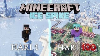 100 Hari di Minecraft Ice Spike Only dan Ini yang Terjadi..