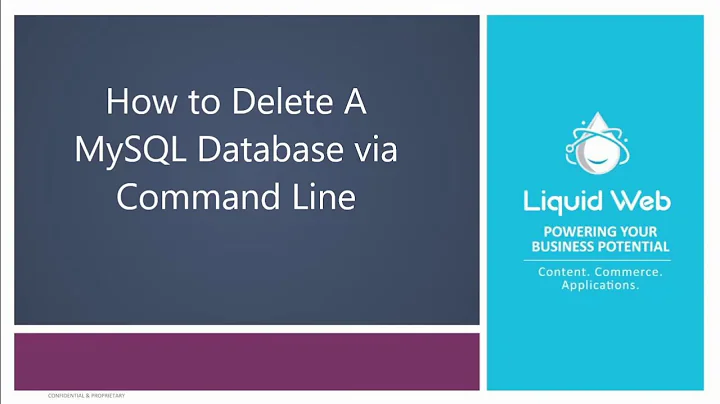 How to Delete A Database In MySQL/MariaDB