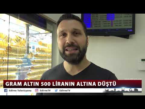 GRAM ALTIN 500 LİRANIN ALTINA DÜŞTÜ