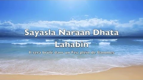 111. Sourate Al-Masad [ Les Fibres ] سورة المسد